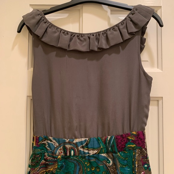 HPx2🎉 Anthropologie (Maeve) Gray & Patterned Dress - Picture 15 of 16